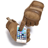 Touchscreen Leather Motorcycle Gloves