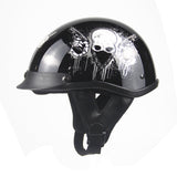 Harley Motorcycle Summer Helmet with Skull Design