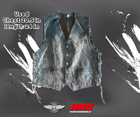 USED DARK BROWN VEST SIZE M