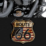 Route 66 3D Motorcycle Sticker