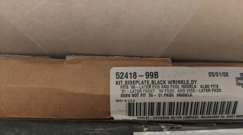 52418-99B kit side plat black Wrinkie DY