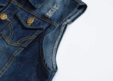 Denim Vest and Sleeveless Jacket for Men