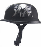 Harley Motorcycle Summer Helmet with Skull Design