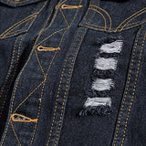 Denim Vest, Slim Fit Sleeveless Jacket