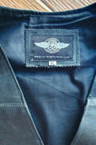Route 66 Black Leather Biker Vest