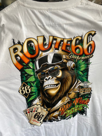 Biker monkey with earphones White Size S (R662025-41)