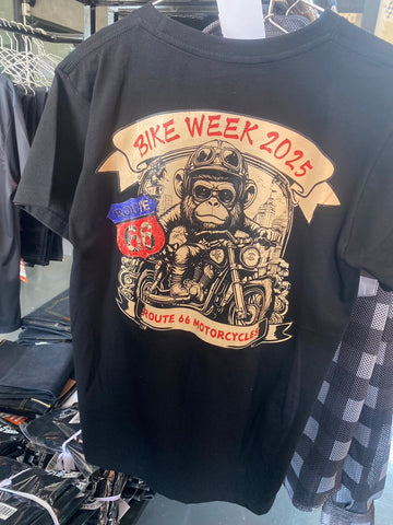 R66 BIKER MONKEY BIKE WEEK 2025 T-SHIRT BLACK SIZE 3XL (R66 2664)