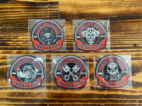 R66 10'' inches Embroidery Biker Patches for Jacket