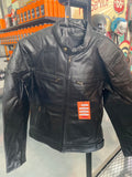 R66 PERFORATED LEATHER JACKET BLACK SIZE XL (R66 2668)