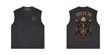R66 Biker Sleeveless Old School Vintage Look Shirt