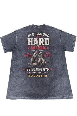 ISS Boxing Gym Old School Stone Washed T Shirt