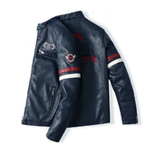 Leather Biker Jacket & jeans