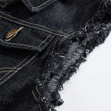 Denim Vest, Slim Fit Sleeveless Jacket