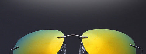 SKU R66 1568 2017 New Ultralight Rimless Titanium Polarized Sunglasses