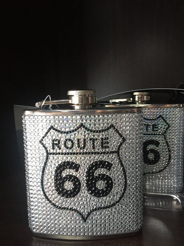 R66 0719 Stainless Route 66 drink flask 6(oz)