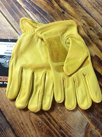 Route 66 Yellow Gloves  Size XL