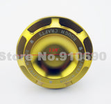 R66 0798  Gold CNC Aluminum Fuel Tank Gas Cap  Harley Sportster 1200 883 48 Dyna Touring Softail