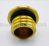 R66 0798  Gold CNC Aluminum Fuel Tank Gas Cap  Harley Sportster 1200 883 48 Dyna Touring Softail