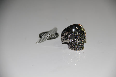R66 0050 R66 Silver Skull Ring (Big)