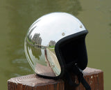 SKU R66 1216 R66 Mirror Silver Chrome Open Face Motorcycle Helmet