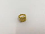 R66 1608 Gold Stainless Steel Biker ring Route 66