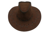 R66 1795  Brown Spring/summer cowboy sun chapeu straw hat