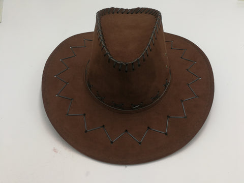 R66 1795  Brown Spring/summer cowboy sun chapeu straw hat