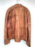 R66 LEATHER JACKET (BROWN) SIZE XL