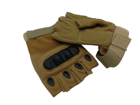 R66 2203 R66 TACTICAL FINGERLESS GLOVE BROWN SIZE XL