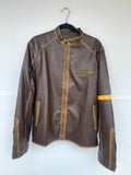 R66 PVC RETRO JACKET (BROWN)