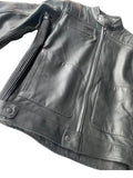 R66 2569  LEATHER AIRFLOW ARMOR JACKET SIZE XL  (BLACK)