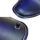 SKU R66 1573 R66 Black Leather  Solo Spring Seat Silver Bracket Custom