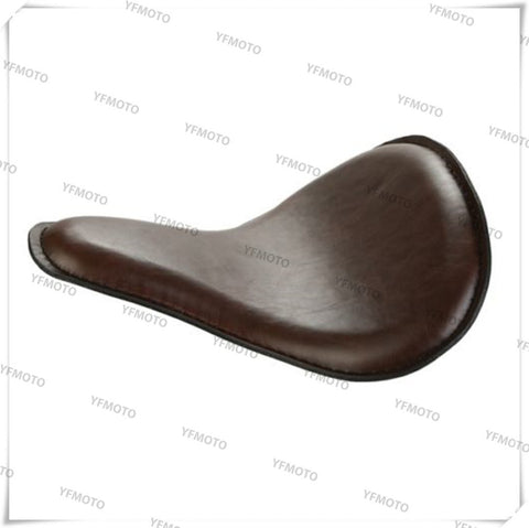 SKU R66 1545 R66 Brown Leather SOLO Seat Cover 3" Spring Bracket