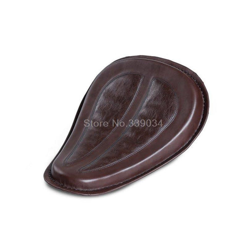 SKU R66 1547 R66 Brown Motorcycle Seat Cover Solo Spring Saddle with Bracket