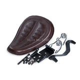 SKU R66 1547 R66 Brown Motorcycle Seat Cover Solo Spring Saddle with Bracket
