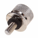 R66 1145  Chrome Billet Aluminum Knurled Seat Bolt for Harley Sportster Dyna Touring