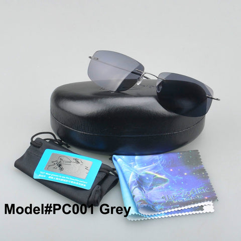 SKU R66 1548 R66  Rimless titanium eyewear polarized polycarbonate sunglasses