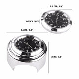 R66 1310 R66 Waterproof 7/8" 1" Chrome Motorcycle Handlebar Mount Quartz Clock Watch