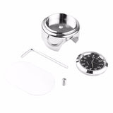 R66 1310 R66 Waterproof 7/8" 1" Chrome Motorcycle Handlebar Mount Quartz Clock Watch