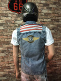 SKU R66 0194 Genuine Route 66 Mens bikers jackets denim  size XXL