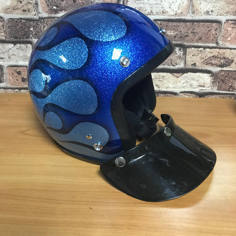 SKU R66 1652 R66 Open face Half Helmet Blue
