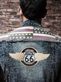 SKU R66 0194 Genuine Route 66 Mens bikers jackets denim  size XXL